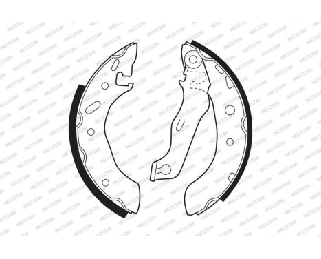 Brake Shoe Set PREMIER FSB543 Ferodo, Image 2