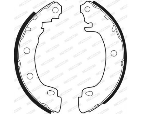 Brake Shoe Set PREMIER FSB544 Ferodo, Image 3