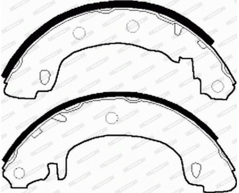 Brake Shoe Set PREMIER FSB544 Ferodo, Image 4