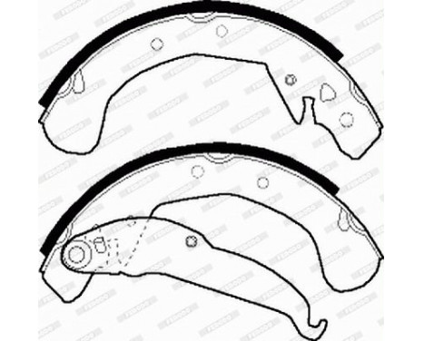 Brake Shoe Set PREMIER FSB545 Ferodo, Image 4