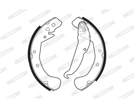 Brake Shoe Set PREMIER FSB545 Ferodo, Image 2