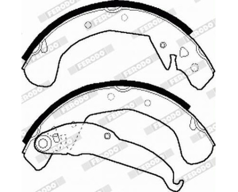 Brake Shoe Set PREMIER FSB545 Ferodo, Image 4