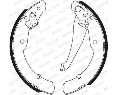 Brake Shoe Set PREMIER FSB549 Ferodo, Image 3