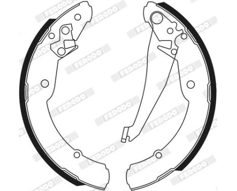 Brake Shoe Set PREMIER FSB549 Ferodo, Image 3