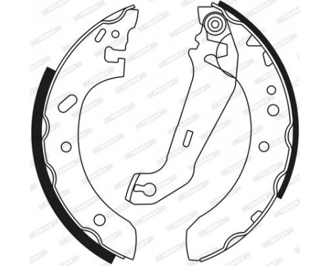 Brake Shoe Set PREMIER FSB552 Ferodo, Image 3