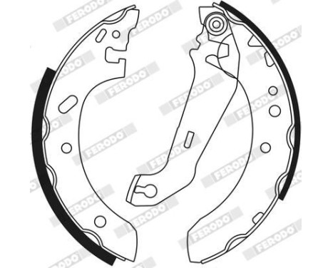 Brake Shoe Set PREMIER FSB552 Ferodo, Image 3