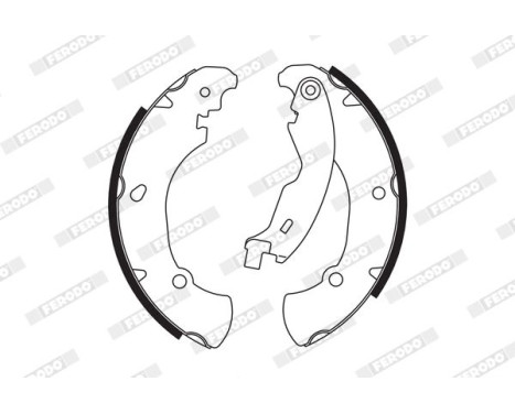 Brake Shoe Set PREMIER FSB555 Ferodo, Image 2
