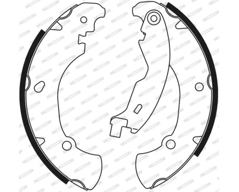 Brake Shoe Set PREMIER FSB555 Ferodo, Image 3