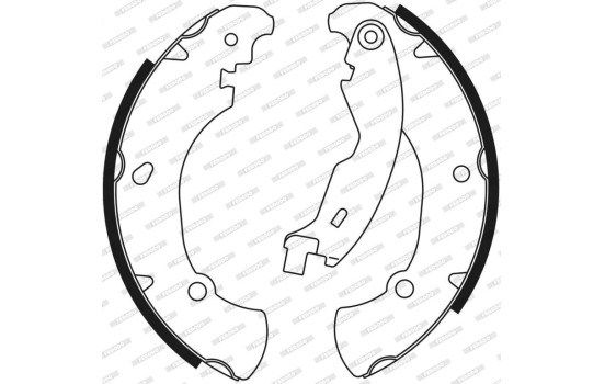 Brake Shoe Set PREMIER FSB555 Ferodo, Image 3