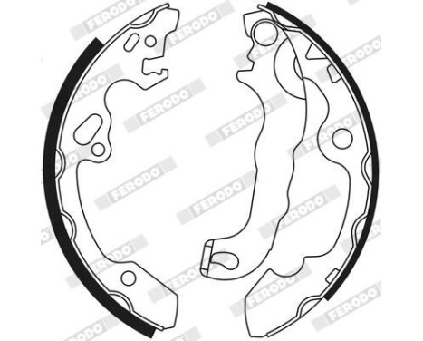 Brake Shoe Set PREMIER FSB565 Ferodo, Image 3
