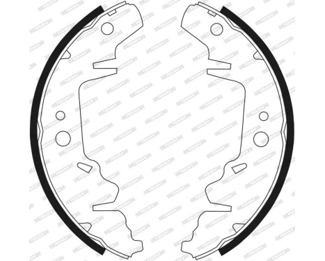 Brake Shoe Set PREMIER FSB568 Ferodo, Image 3