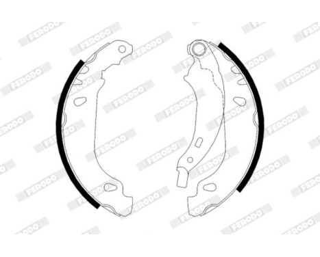 Brake Shoe Set PREMIER FSB584 Ferodo, Image 2