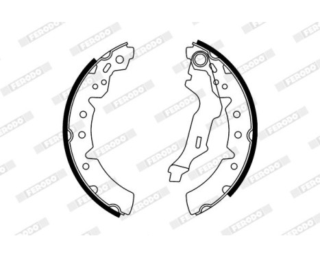 Brake Shoe Set PREMIER FSB591 Ferodo, Image 2