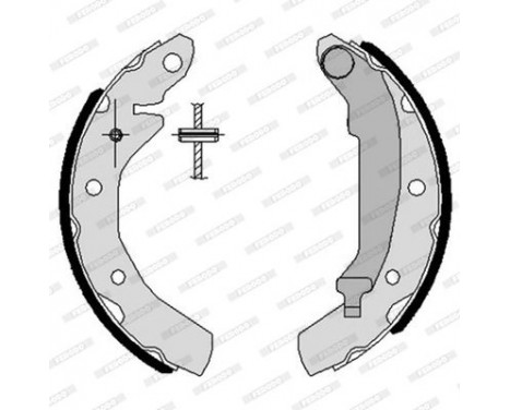 Brake Shoe Set PREMIER FSB595 Ferodo, Image 3