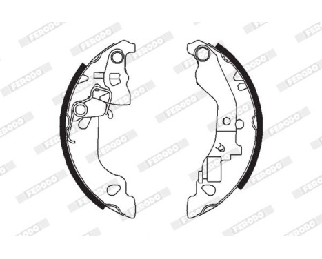 Brake Shoe Set PREMIER FSB602 Ferodo, Image 2