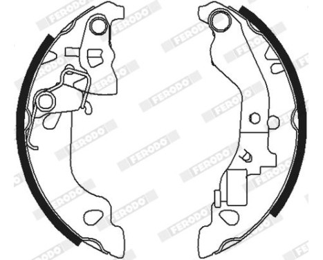 Brake Shoe Set PREMIER FSB602 Ferodo, Image 3