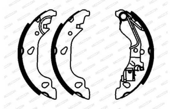 Brake Shoe Set PREMIER FSB603 Ferodo