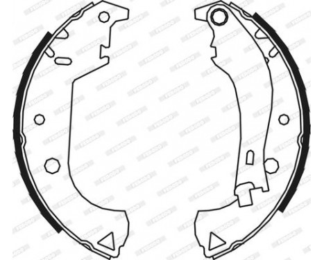 Brake Shoe Set PREMIER FSB604 Ferodo, Image 3