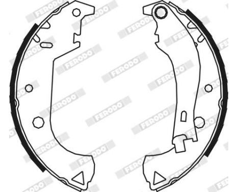 Brake Shoe Set PREMIER FSB604 Ferodo, Image 3