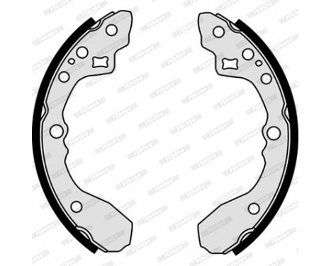 Brake Shoe Set PREMIER FSB609 Ferodo, Image 2