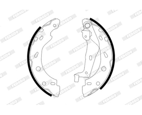 Brake Shoe Set PREMIER FSB614 Ferodo, Image 2