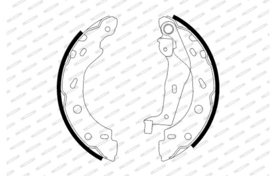 Brake Shoe Set PREMIER FSB614 Ferodo, Image 2