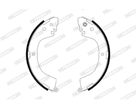 Brake Shoe Set PREMIER FSB617 Ferodo, Image 2