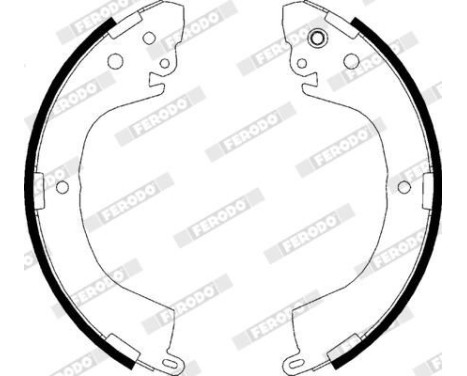 Brake Shoe Set PREMIER FSB617 Ferodo, Image 3
