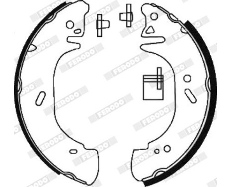 Brake Shoe Set PREMIER FSB618 Ferodo, Image 2