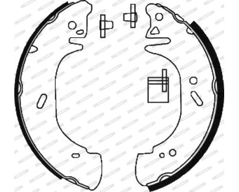 Brake Shoe Set PREMIER FSB618 Ferodo, Image 2