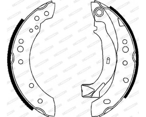 Brake Shoe Set PREMIER FSB626 Ferodo, Image 3