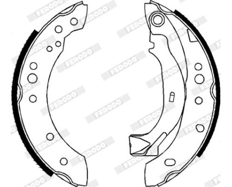 Brake Shoe Set PREMIER FSB626 Ferodo, Image 3