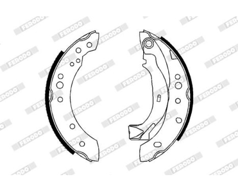 Brake Shoe Set PREMIER FSB626 Ferodo, Image 2