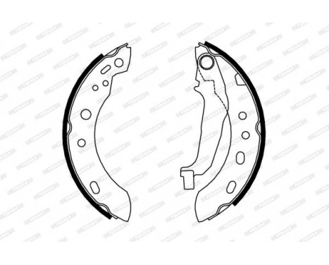 Brake Shoe Set PREMIER FSB640 Ferodo, Image 2