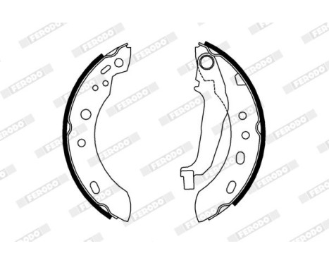 Brake Shoe Set PREMIER FSB640 Ferodo, Image 2