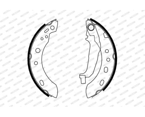 Brake Shoe Set PREMIER FSB640 Ferodo, Image 2