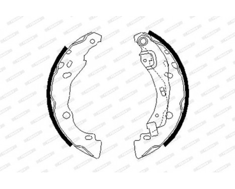 Brake Shoe Set PREMIER FSB642 Ferodo, Image 2