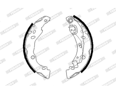 Brake Shoe Set PREMIER FSB642 Ferodo, Image 2
