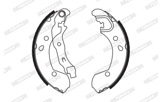 Brake Shoe Set PREMIER FSB649 Ferodo