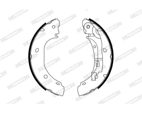 Brake Shoe Set PREMIER FSB652 Ferodo, Image 2
