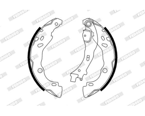 Brake Shoe Set PREMIER FSB657 Ferodo, Image 2