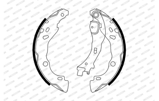 Brake Shoe Set PREMIER FSB657 Ferodo, Image 2