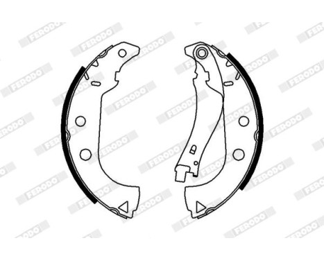 Brake Shoe Set PREMIER FSB675 Ferodo, Image 2