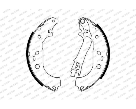 Brake Shoe Set PREMIER FSB676 Ferodo, Image 2