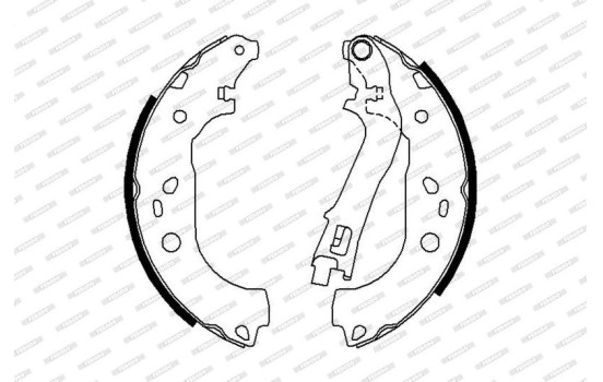 Brake Shoe Set PREMIER FSB676 Ferodo, Image 2