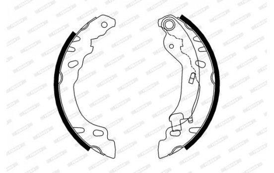 Brake Shoe Set PREMIER FSB688 Ferodo