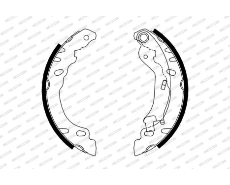 Brake Shoe Set PREMIER FSB688 Ferodo