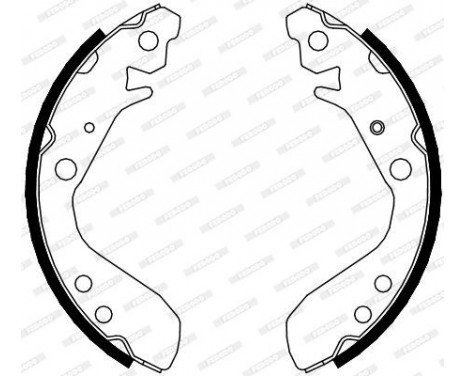 Brake Shoe Set PREMIER FSB689 Ferodo, Image 2