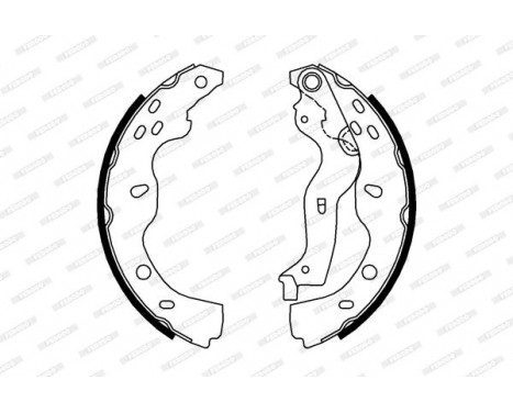 Brake Shoe Set PREMIER FSB691 Ferodo, Image 2