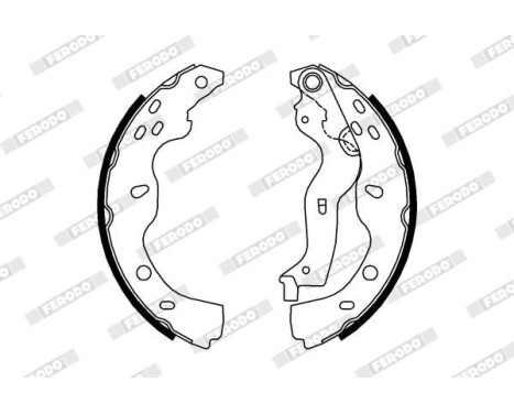 Brake Shoe Set PREMIER FSB691 Ferodo, Image 2